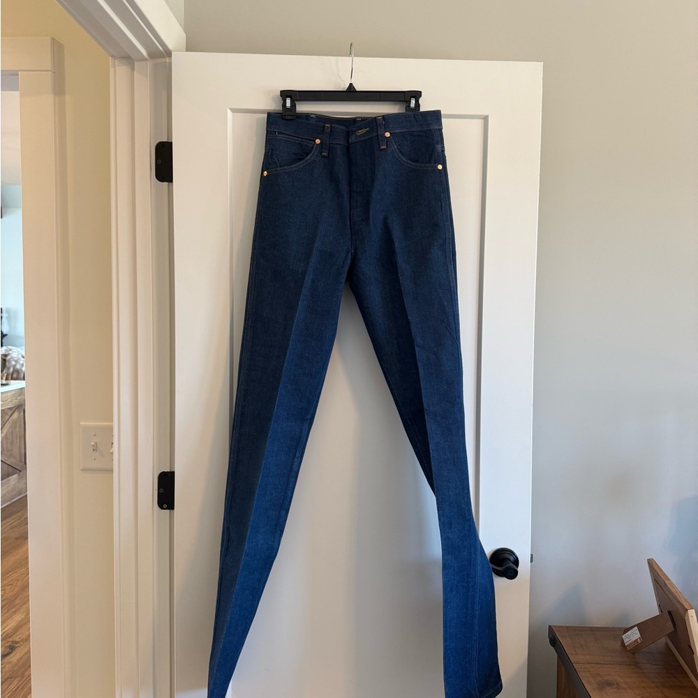Wrangler Men's Bootcut Jeans - Dark Blue 31x38